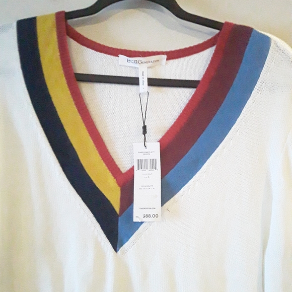 BCBGeneration Womens NEW 6Color Vneck Crop Sweater - Picture 7 of 14